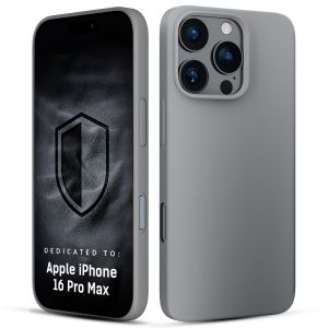 Silikonové pouzdro s MagSafe pro Apple iPhone 16 Pro Max - 3mk HARDY® Mellow MagCase™ Natural Titanium