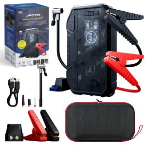 Jump Starter 3000A s powerbankem 65W, kompresorem a LED svítilnou - 3mk Motio HyperBoost Pro 3000A 4w1™