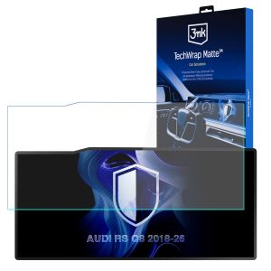 Matná ochranná fólie na displej navigace pro AUDI RS Q8 2018-26 – 3mk TechWrap Matte™ Center Display