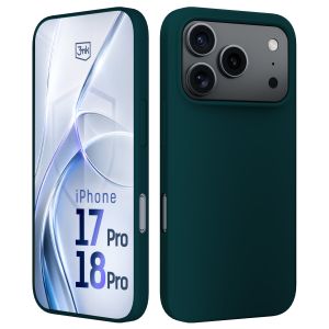 Silikonové pouzdro pro Apple iPhone 17 Pro/ 18 Pro - 3mk HARDY® Mellow Case™ Dark Green