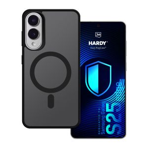 Kouřové pouzdro s MagSafe pro Samsung Galaxy S25 Edge – 3mk HARDY® Hazy MagCase™ Black