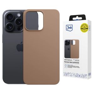 Pouzdro na Apple iPhone 15 Pro - 3mk Hardy MagSilicone Dark Gold