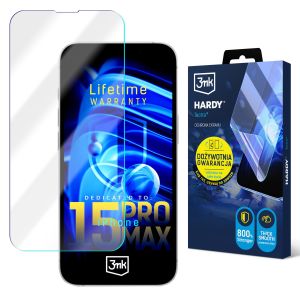 Superodolná fólie pro Apple iPhone 15 Pro Max - 3mk HARDY® Tectra™ (doživotní záruka)