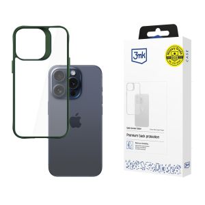 Pouzdro na Apple iPhone 15 Pro - 3mk Satin Armor Case+ Green