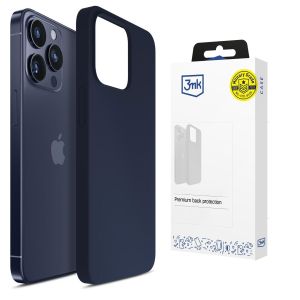 Silikonové pouzdro pro Apple iPhone 16 Pro Max - 3mk HARDY® Mellow Case™ Dark Blue