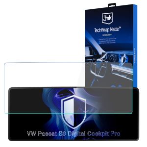 Matná ochranná fólie na displej přístrojového štítu pro VW Passat B9 Digital Cockpit Pro 2024- - 3mk TechWrap Matte Cluster™