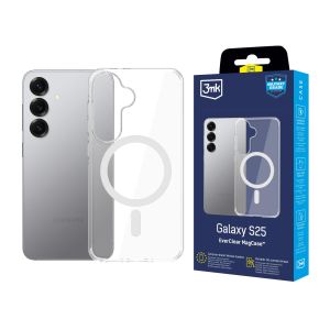 Pancéřové pouzdro s MagSafe na Samsung Galaxy S25 - 3mk EverClear MagCase