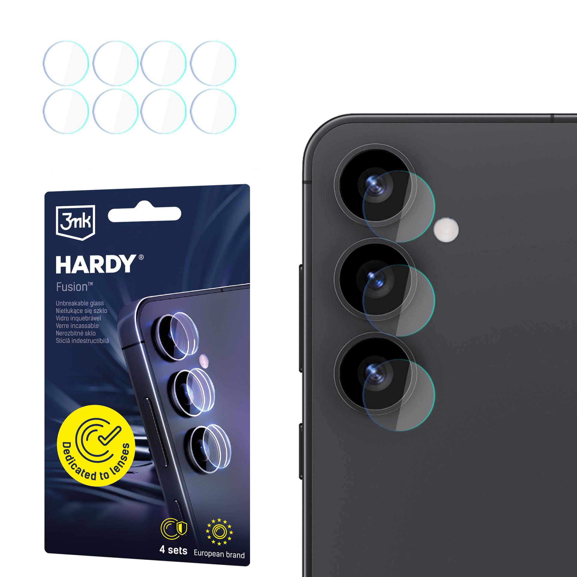 Sklo na čočku fotoaparátu pro Samsung Galaxy S25 - 3mk HARDY® Fusion Lens Protection™