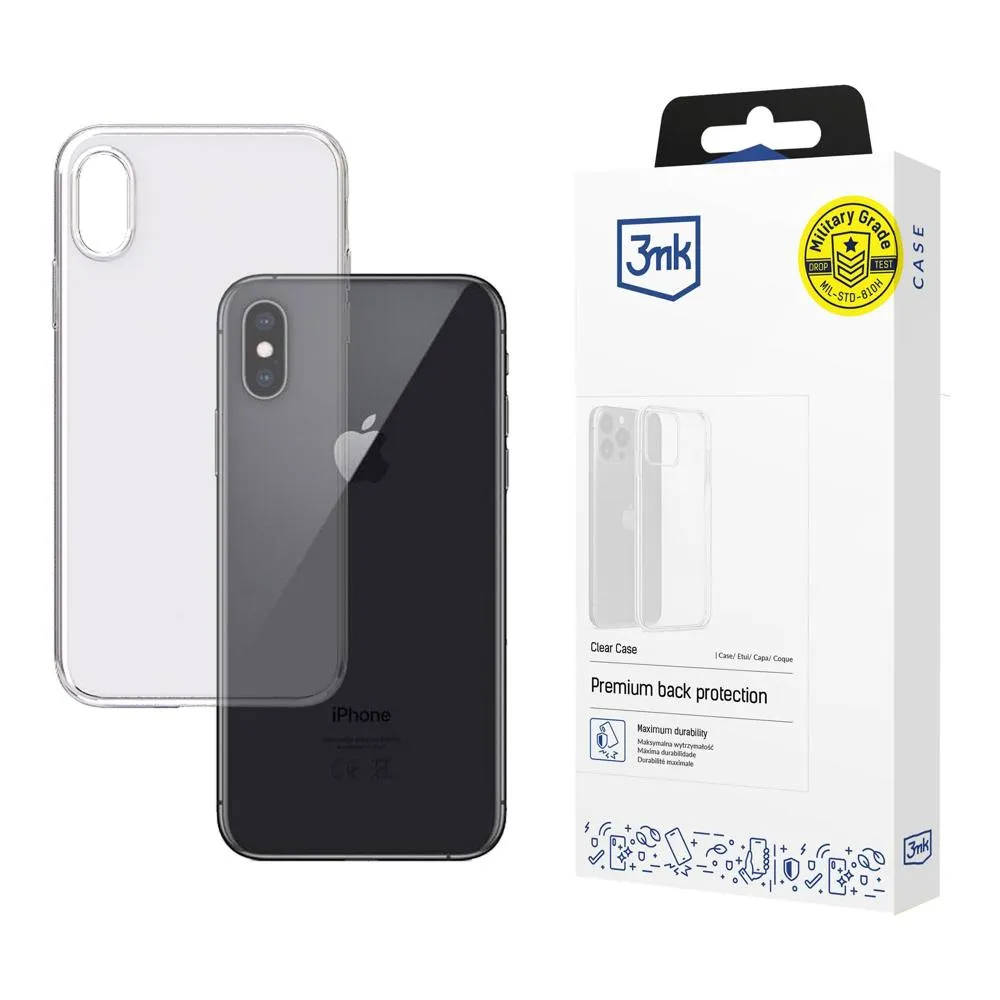Pouzdro na Apple iPhone Xs - 3mk Clear Case