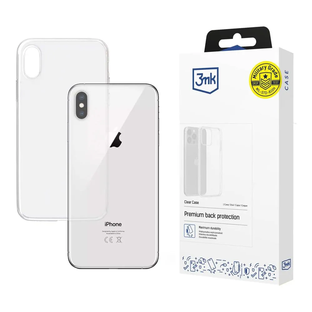 Pouzdro na Apple iPhone Xs Max - 3mk Clear Case