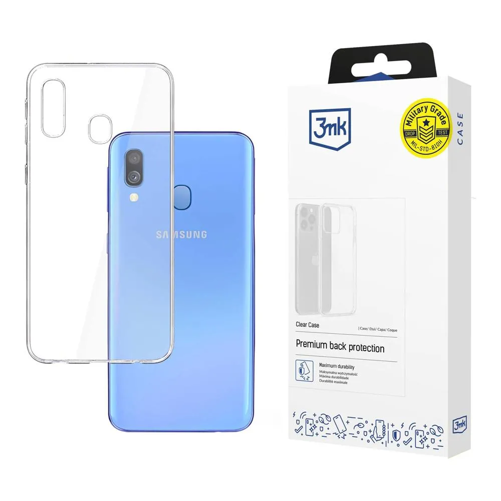Pouzdro na Samsung Galaxy A40 - 3mk Clear Case