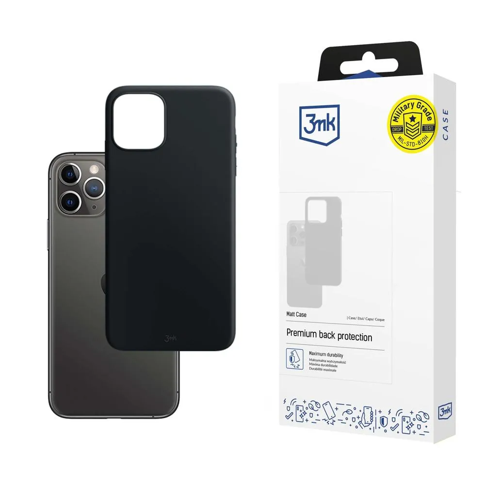 Pouzdro na Apple iPhone 11 Pro - 3mk Matt Case Černá