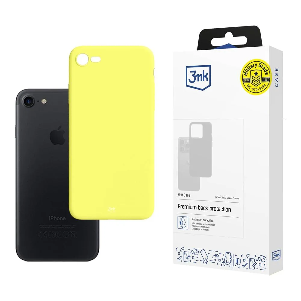 Pouzdro na Apple iPhone 7/8/SE 2020/2022 - 3mk Matt Case Lime