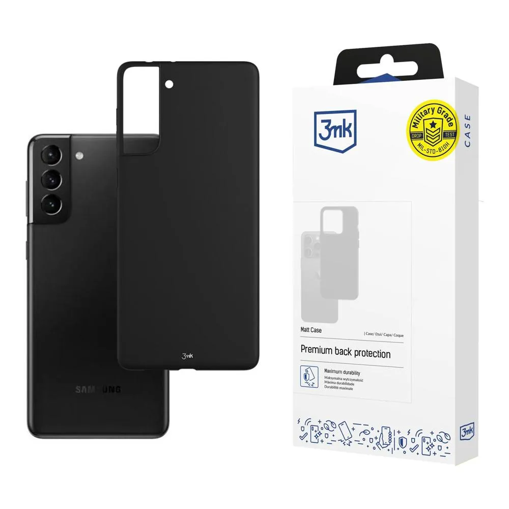 Pouzdro na Samsung Galaxy S21+ 5G - 3mk Matt Case Černá