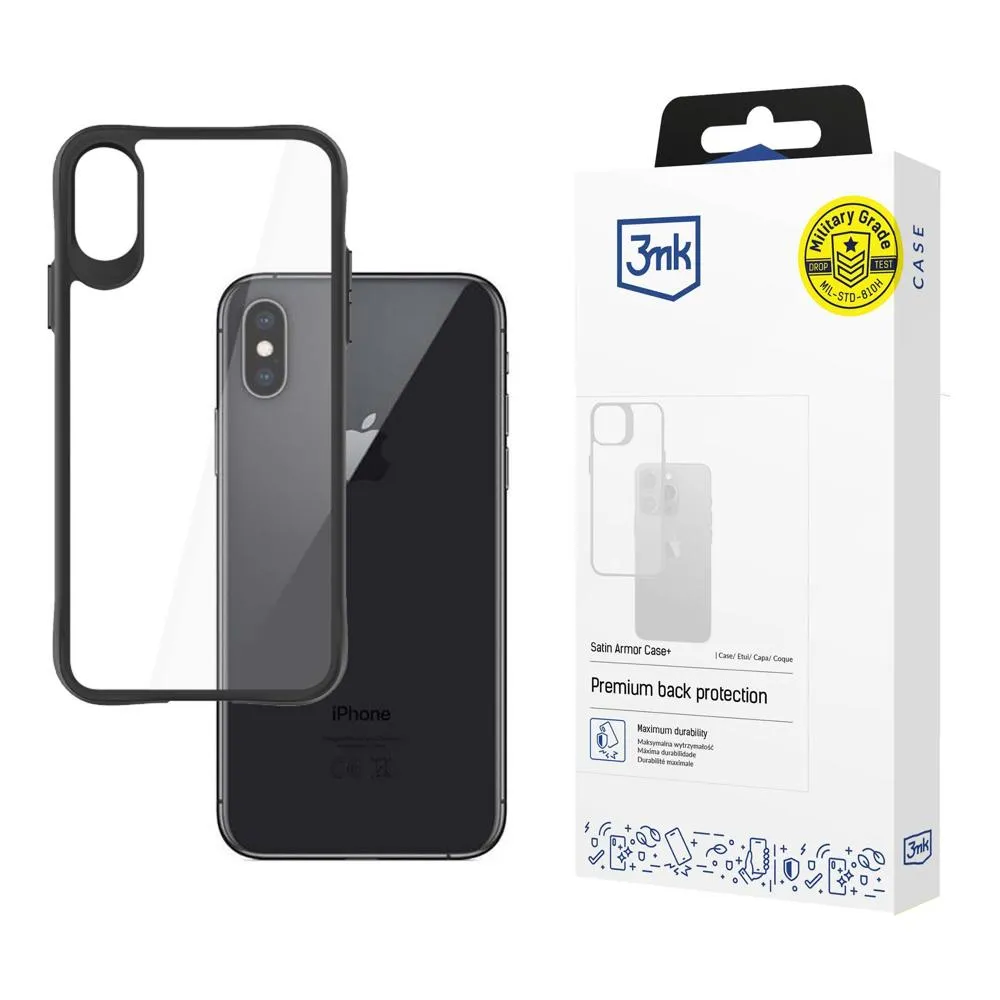 Pouzdro na Apple iPhone X/XS - 3mk Satin Armor Case+