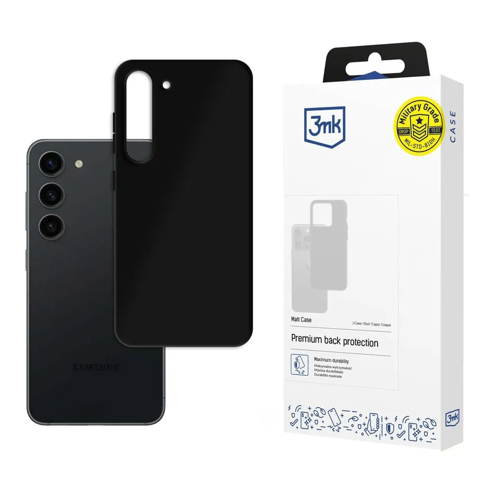 Pouzdro na Samsung Galaxy S22+ 5G - 3mk Matt Case Černá