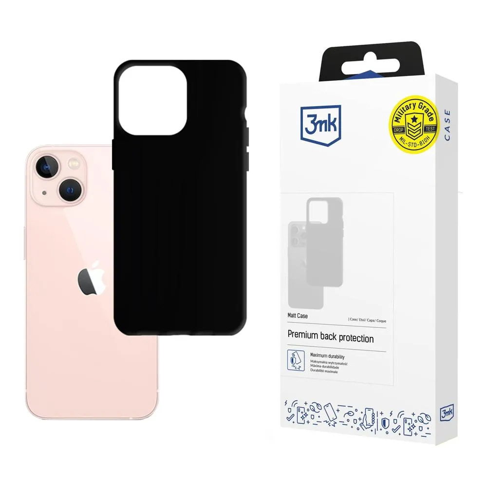 Pouzdro na Apple iPhone 14 Plus - 3mk Matt Case Černá