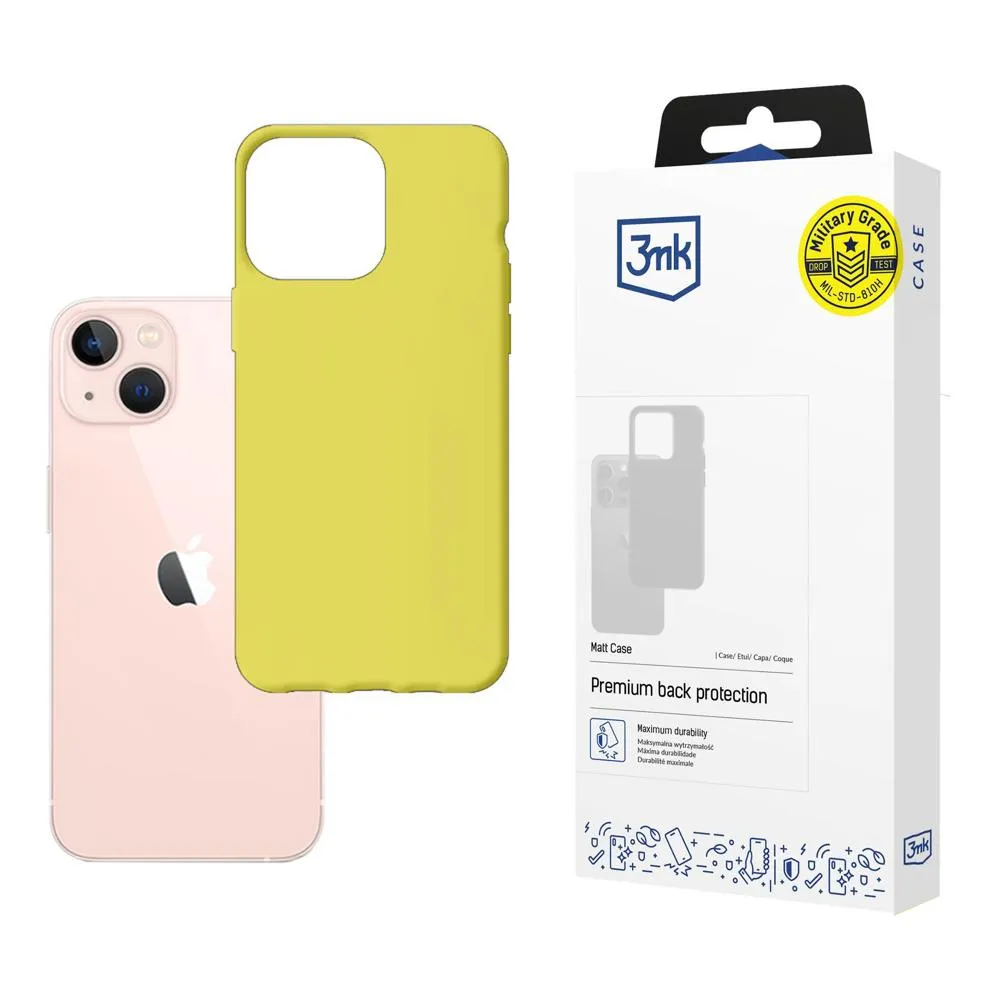 Pouzdro na Apple iPhone 14 Plus - 3mk Matt Case Lime