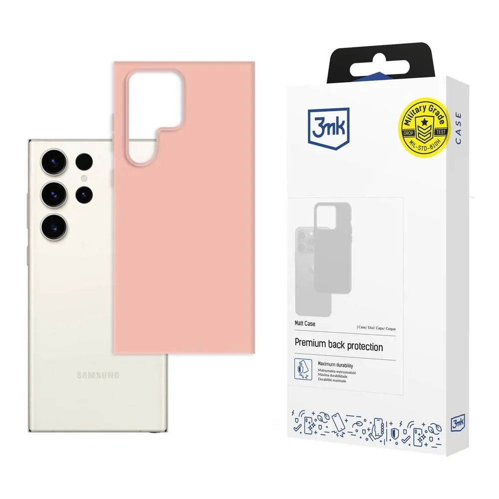 Pouzdro pro Samsung Galaxy S23 Ultra - 3mk Matt Case Lychee