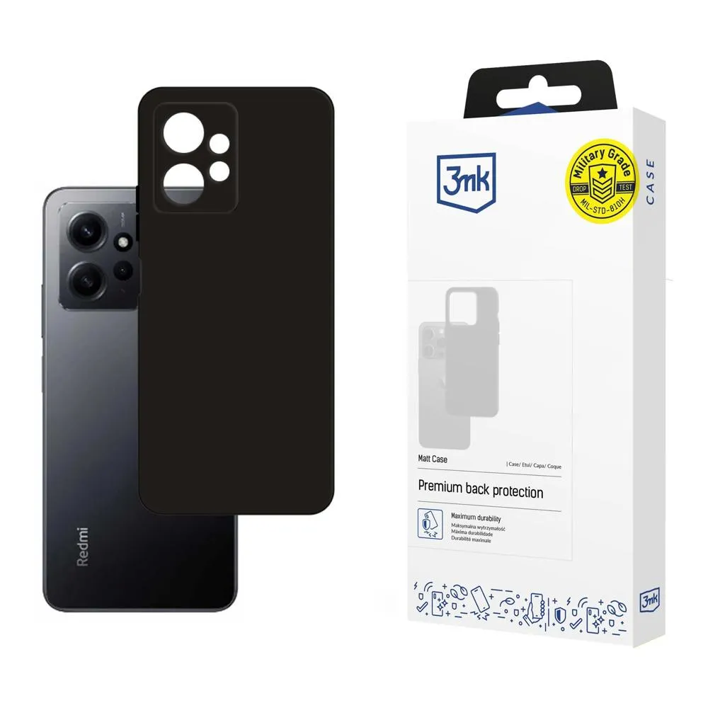 Pouzdro na Redmi Note 12 4G - 3mk Matt Case Černá
