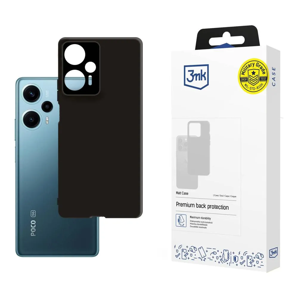 Pouzdro na Poco F5 - 3mk Matt Case Černá