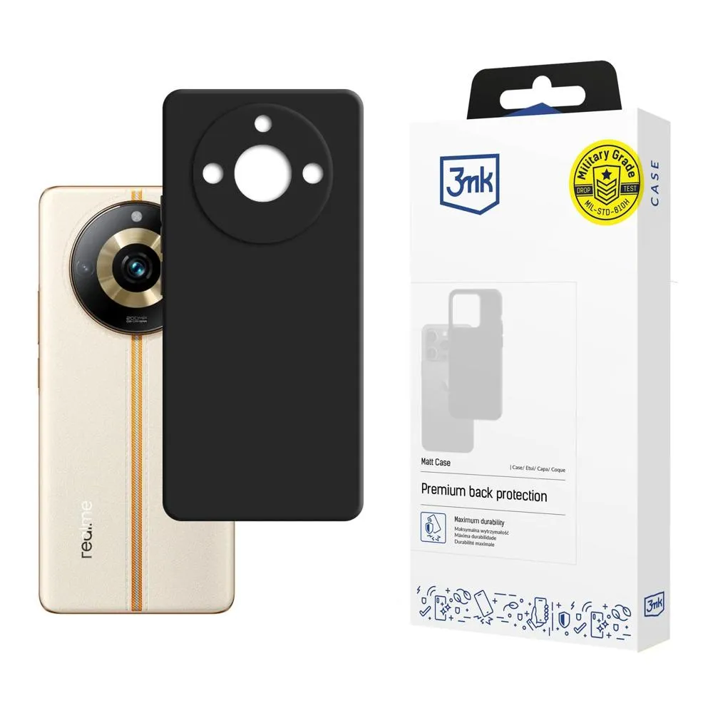 Pouzdro na Realme 11 Pro / 11 Pro+ - 3mk Matt Case Černá