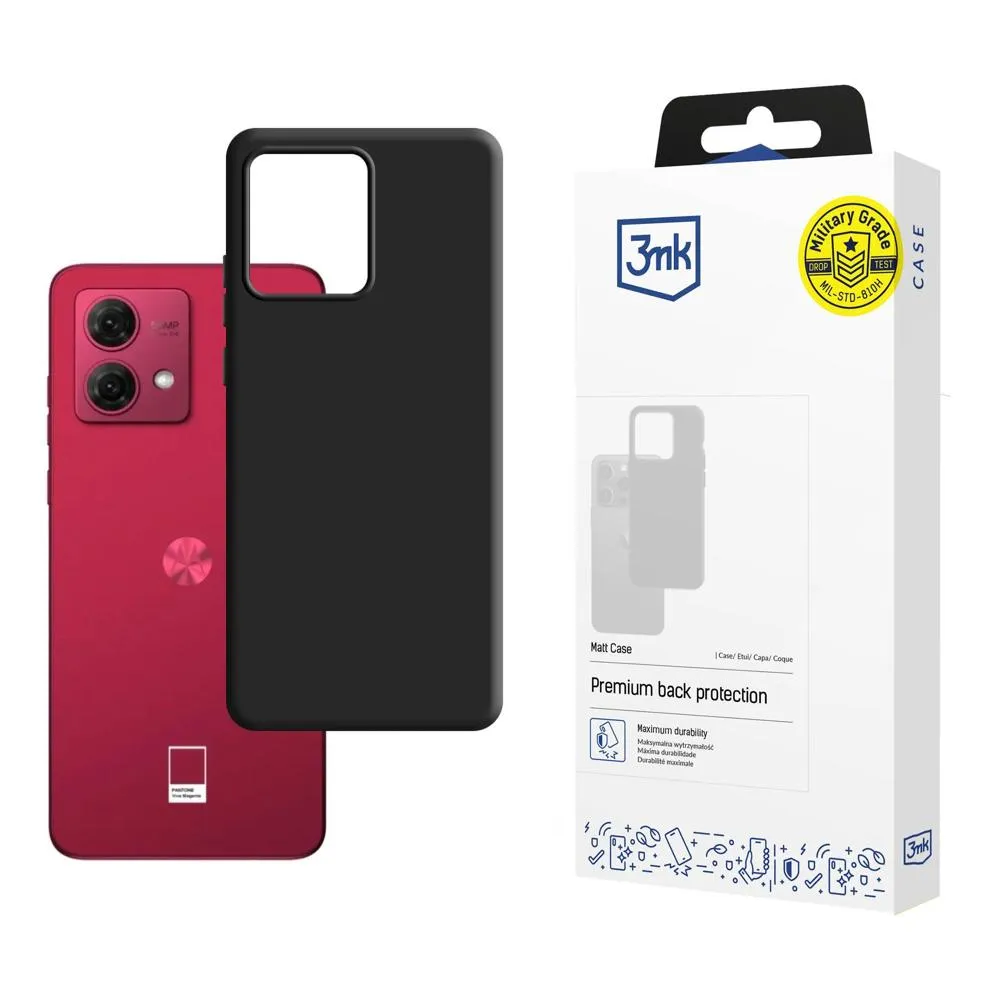 Pouzdro na Motorola Moto G84 5G - 3mk Matt Case Černá