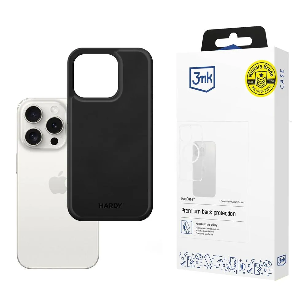 Pouzdro na Apple iPhone 15 Pro Max - 3mk Hardy Silky Leather MagCase