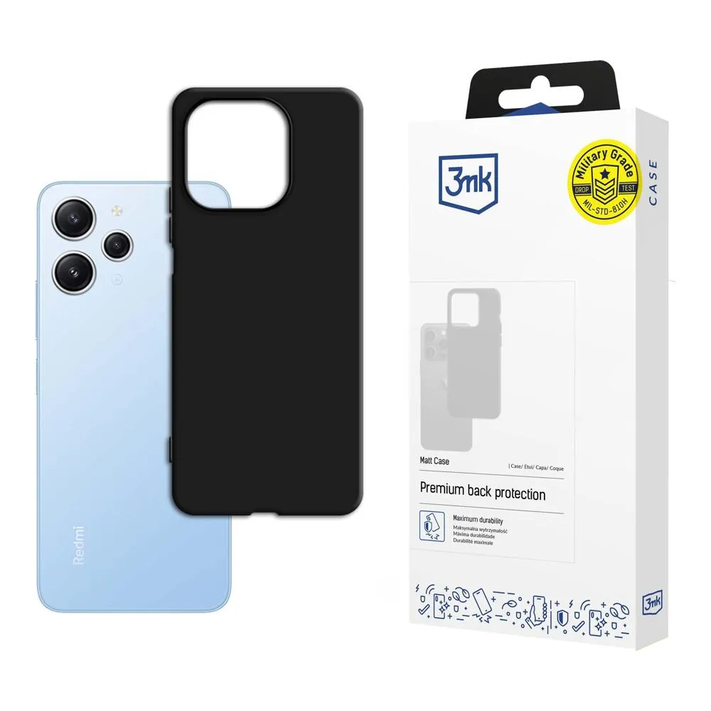 Pouzdro na Xiaomi Redmi 12 - 3mk Matt Case Černá