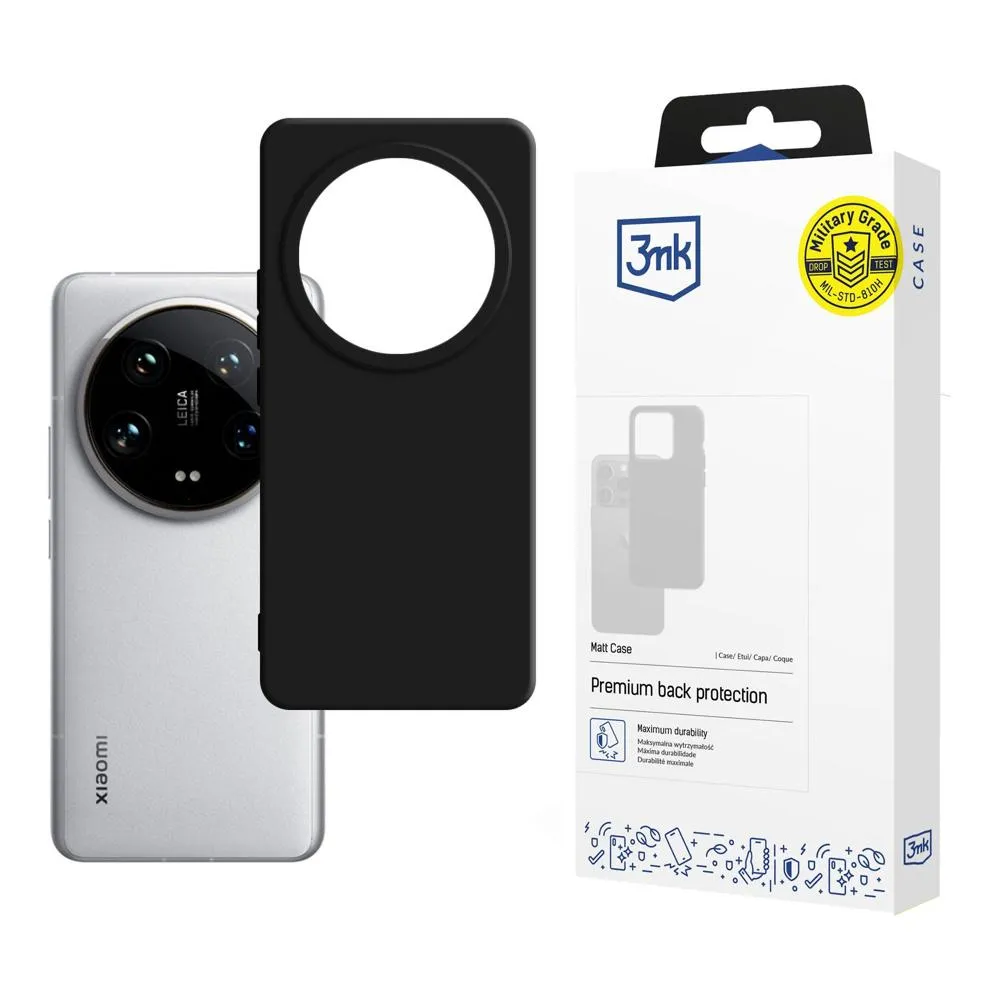 Pouzdro na Xiaomi 14 Ultra - 3mk Matt Case Černá