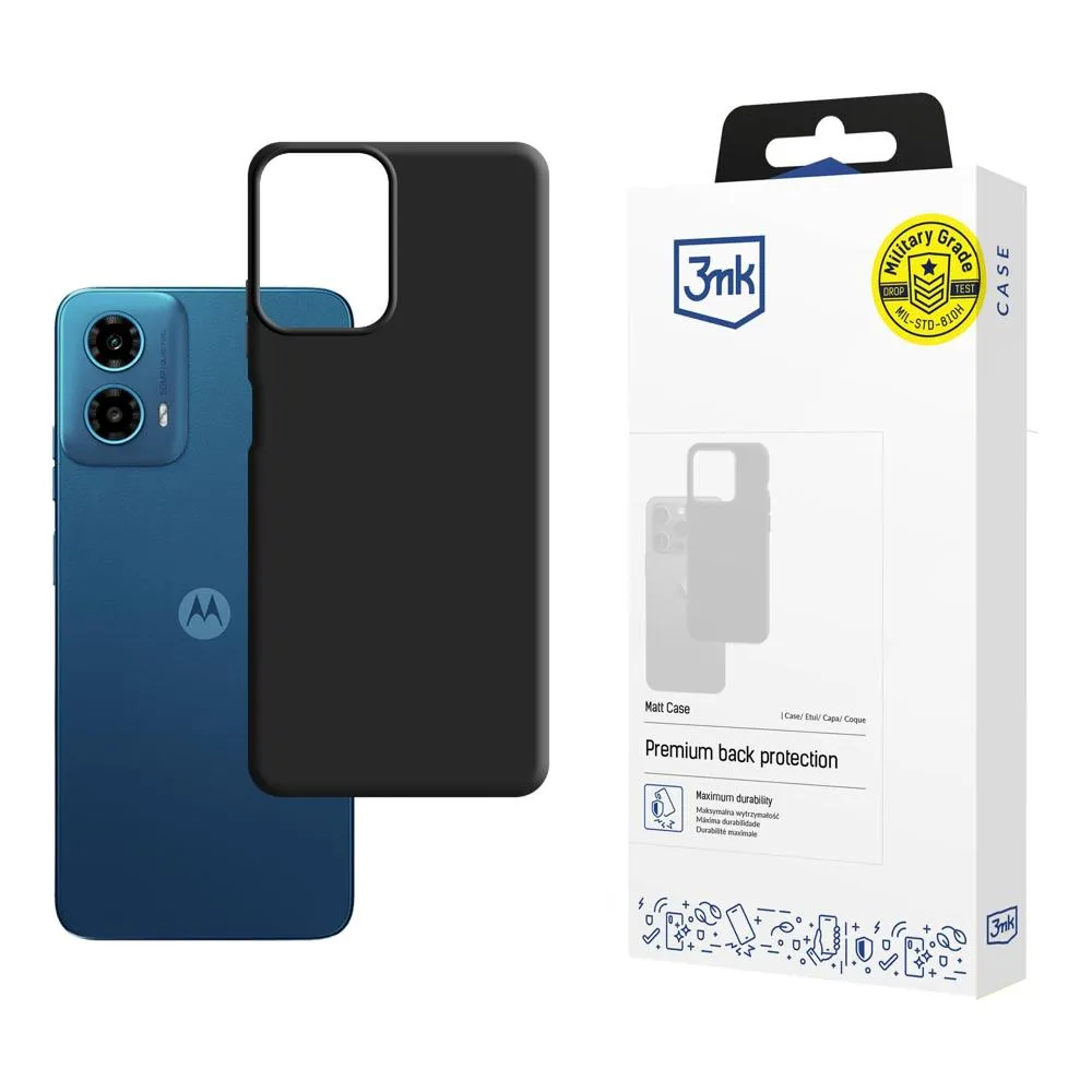 Pouzdro na Motorola Moto G34 5G - 3mk Matt Case Černá