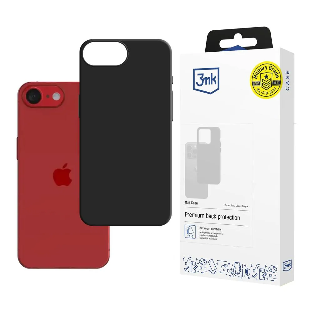 Pouzdro na Apple iPhone 16E - 3mk Matt Case Černá