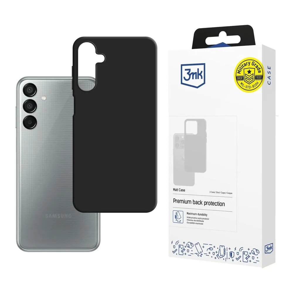 Pouzdro na Samsung Galaxy M15 5G - 3mk Matt Case Černá
