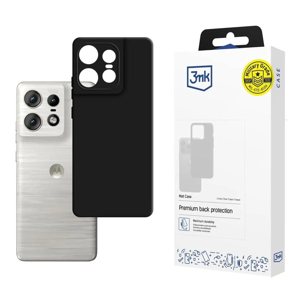 Pouzdro na Motorola Edge 50 Pro - 3mk Matt Case Černá