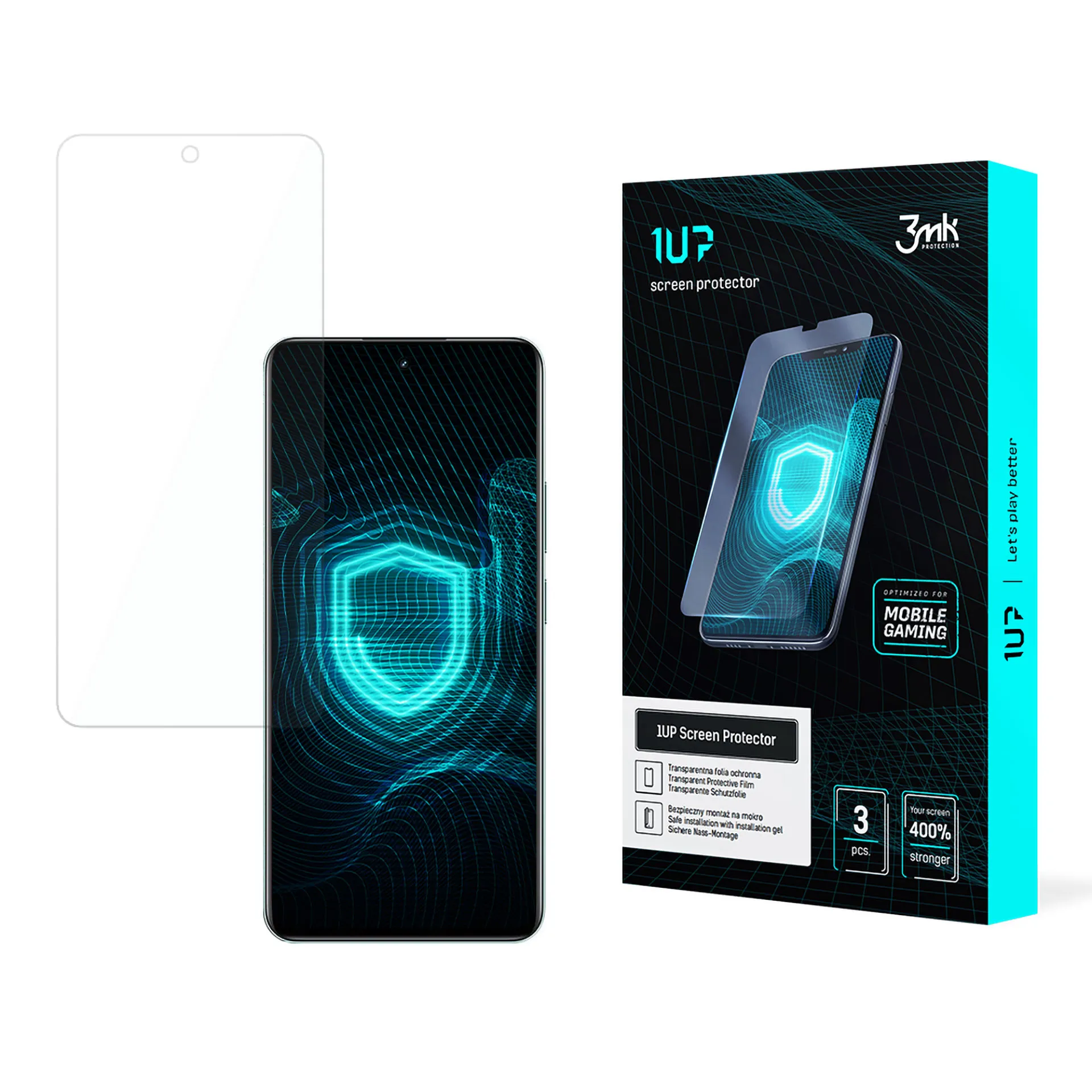 Ochranná fólie pro Realme 12+ 5G - 3mk 1UP chránič obrazovky (3 kusy)