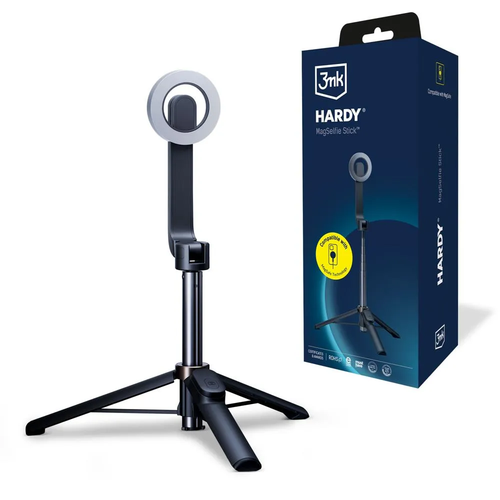 Uchwyt na selfie tyčku - 3mk HARDY MagSelfie Stick