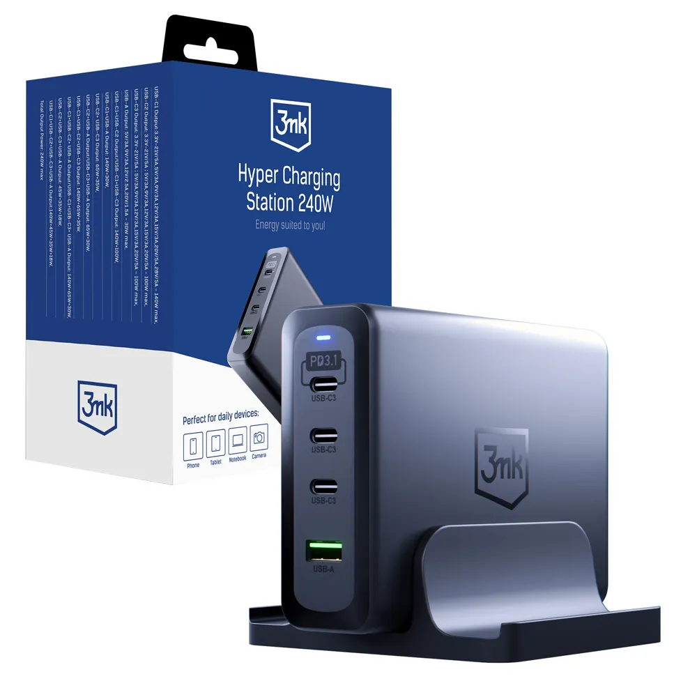Nabíjecí stanice 3mk Hyper Charging Station 240W