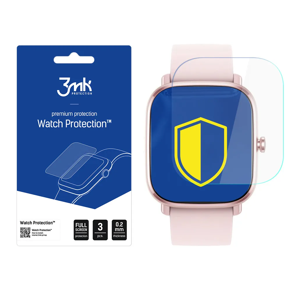 Ochranná fólie na displej chytrých hodinek Amazfit GTS 2 Mini - 3mk Watch Protection