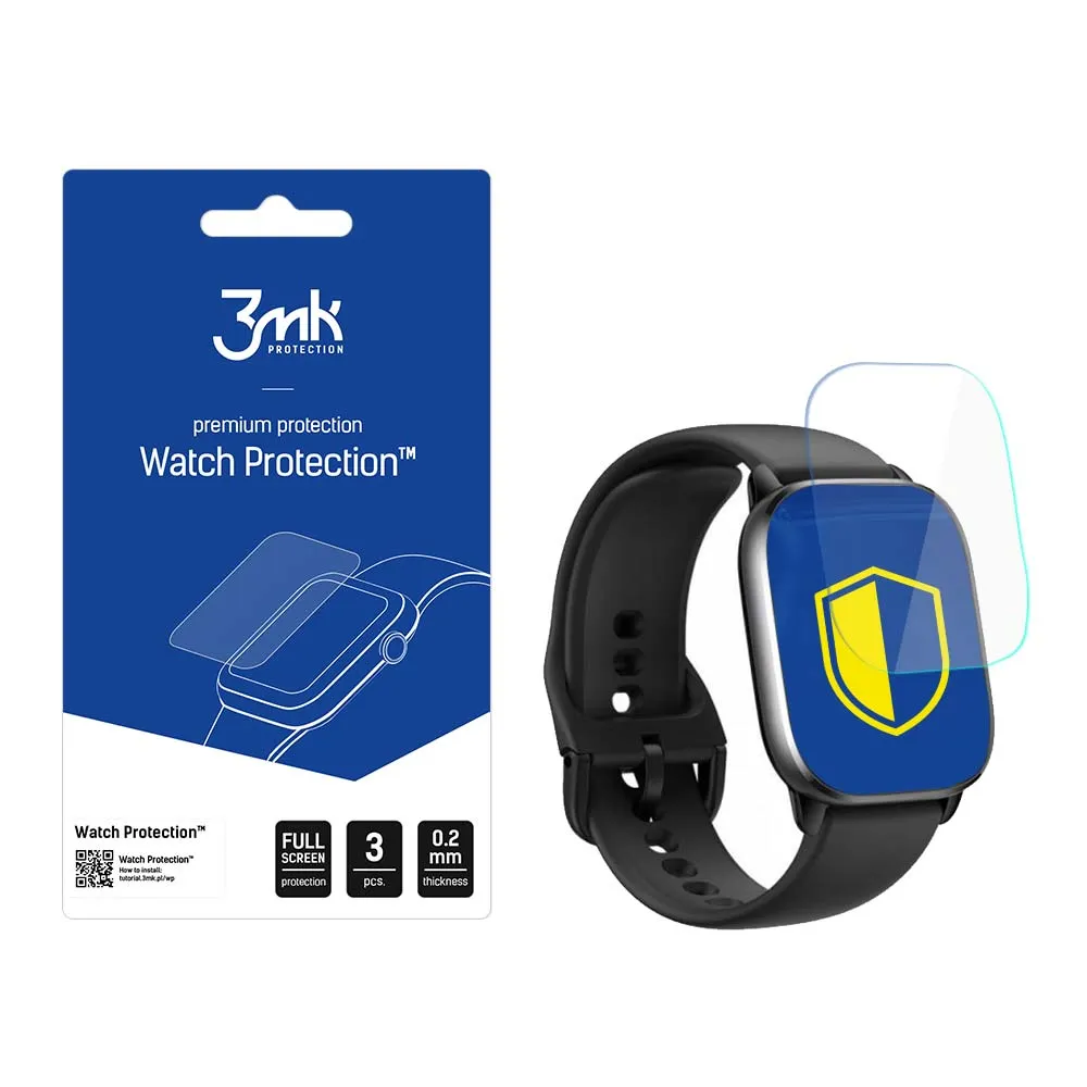 Ochranná fólie na displej chytrých hodinek Amazfit GTS 4 - 3mk Watch Protection