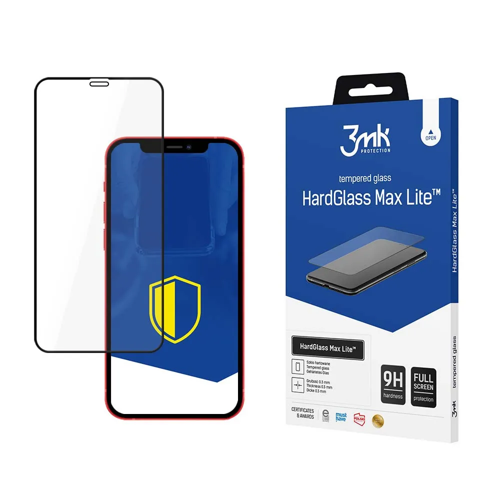 Tvrzené sklo na Apple iPhone 12/12 Pro - 3mk HardGlass Max Lite