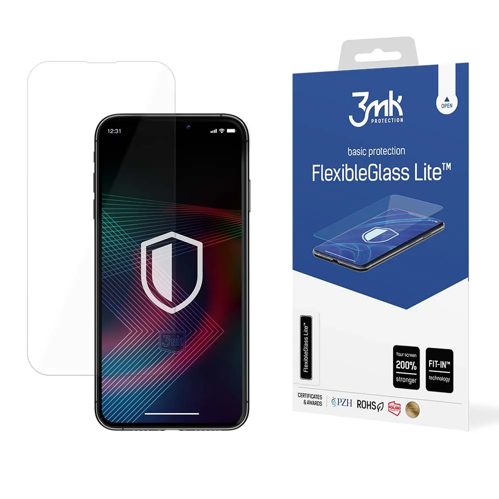 Nerozbitné hybridní sklo na Apple iPhone 14 Plus/14 Pro Max - 3mk FlexibleGlass Lite