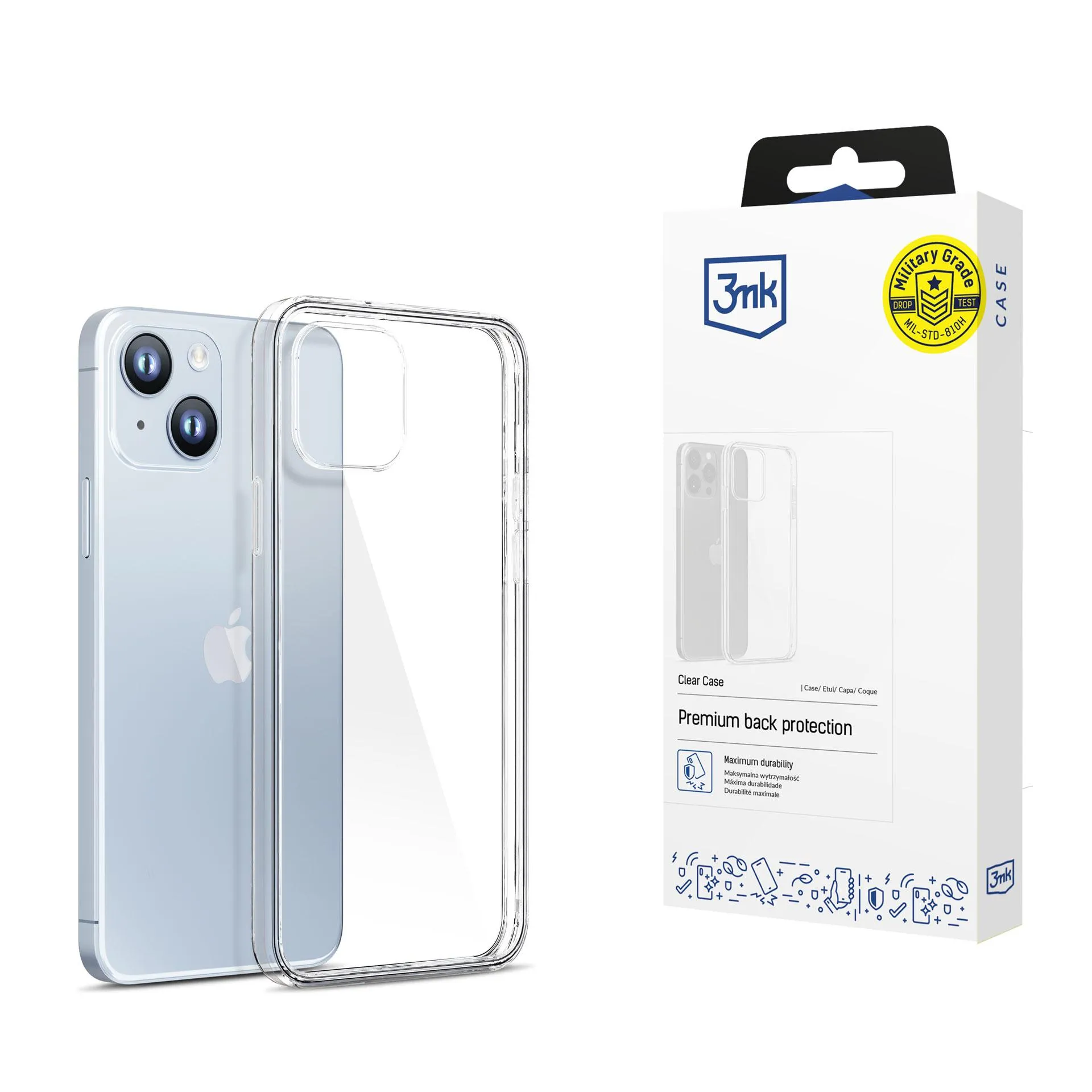 Pouzdro na Apple iPhone 14 Plus - 3mk Clear Case