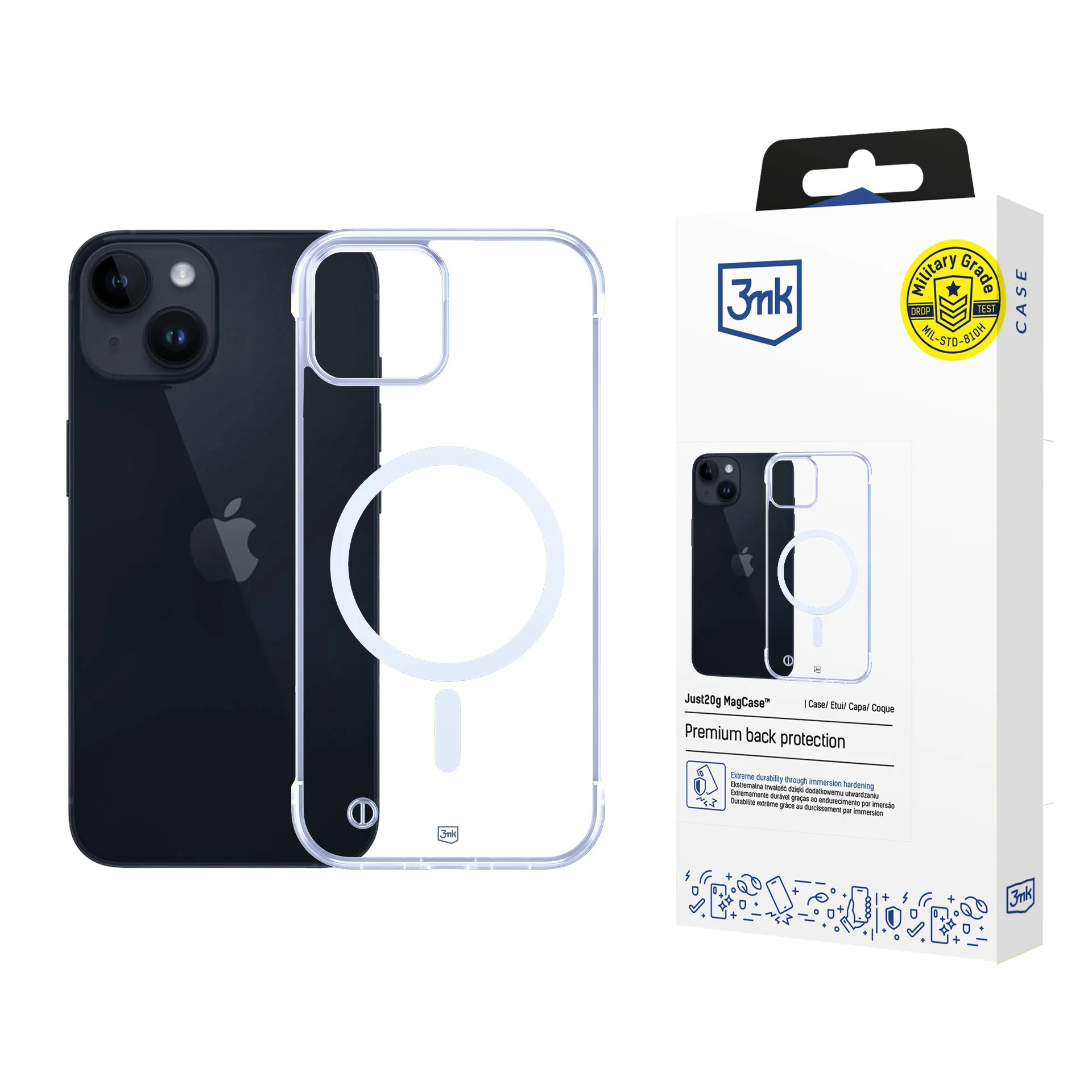 Ultralehké pouzdro na Apple iPhone 14 Plus - 3mk Just20g MagCase™
