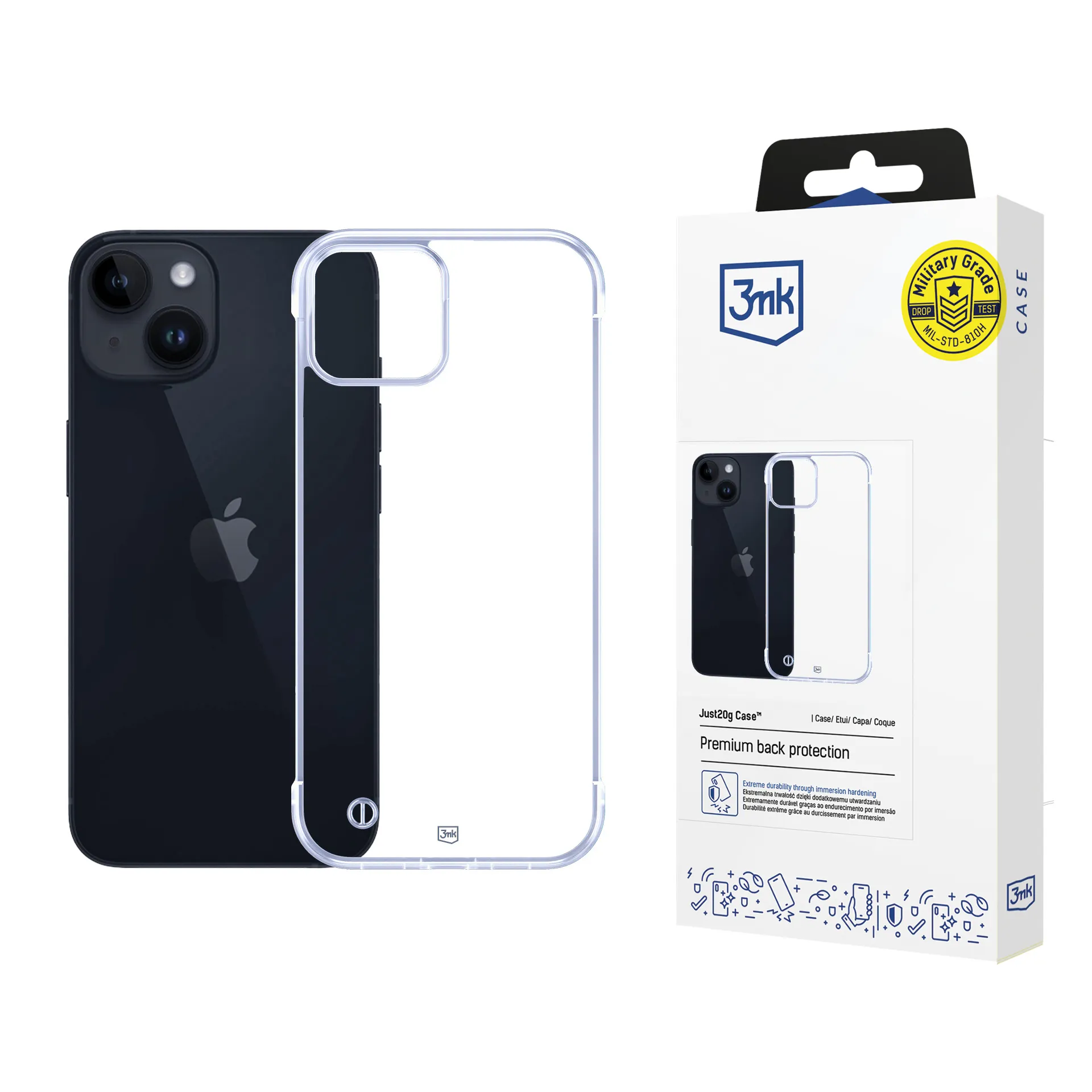 Ultralehké pouzdro na Apple iPhone 15 - 3mk Just20g Clear Case