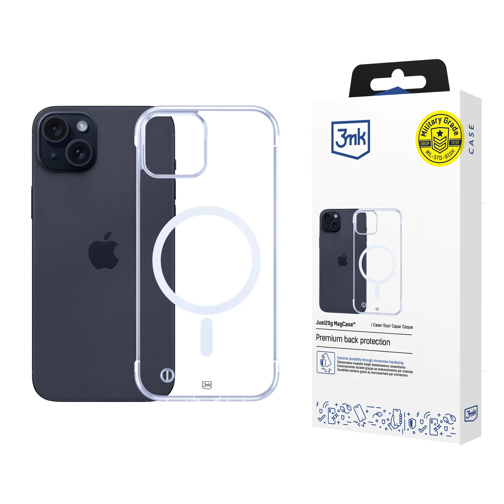 Ultralehké pouzdro na Apple iPhone 15 - 3mk Just20g MagCase™
