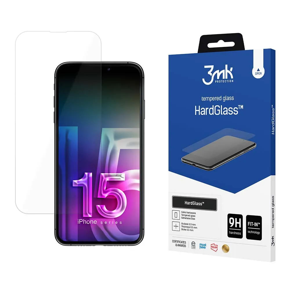 Tvrzené sklo pro Apple iPhone 15 Plus - 3mk HardGlass