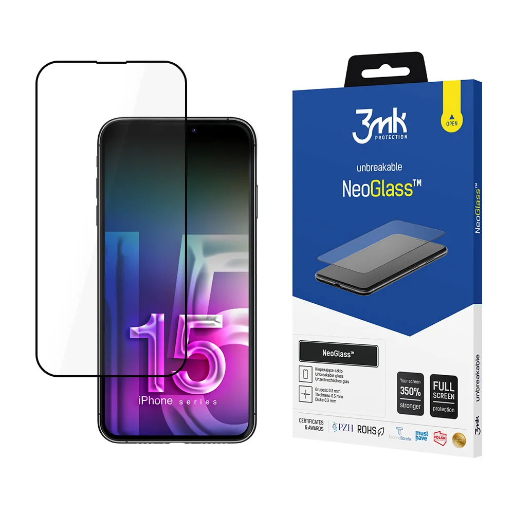 Nejodolnější sklo pro Apple iPhone 15 Plus - 3mk NeoGlass