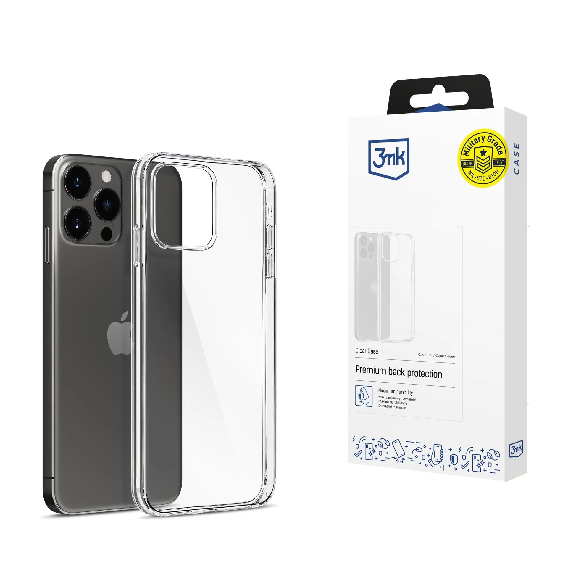 Pouzdro na Apple iPhone 15 Pro - 3mk Clear Case