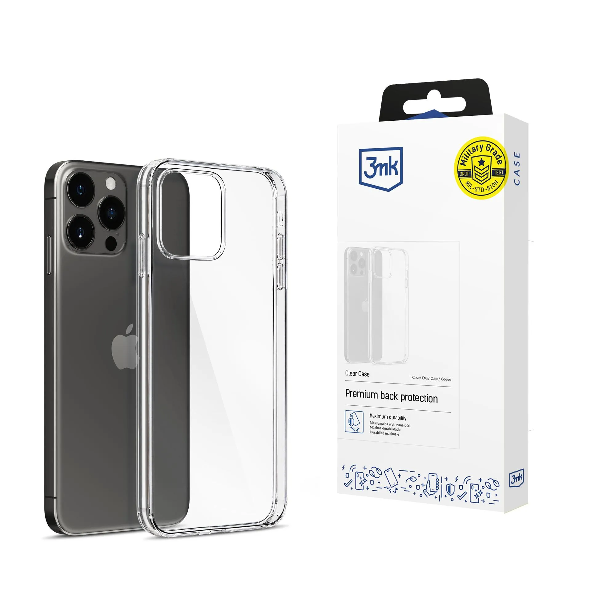 Pouzdro na Apple iPhone 15 Pro Max - 3mk Clear Case