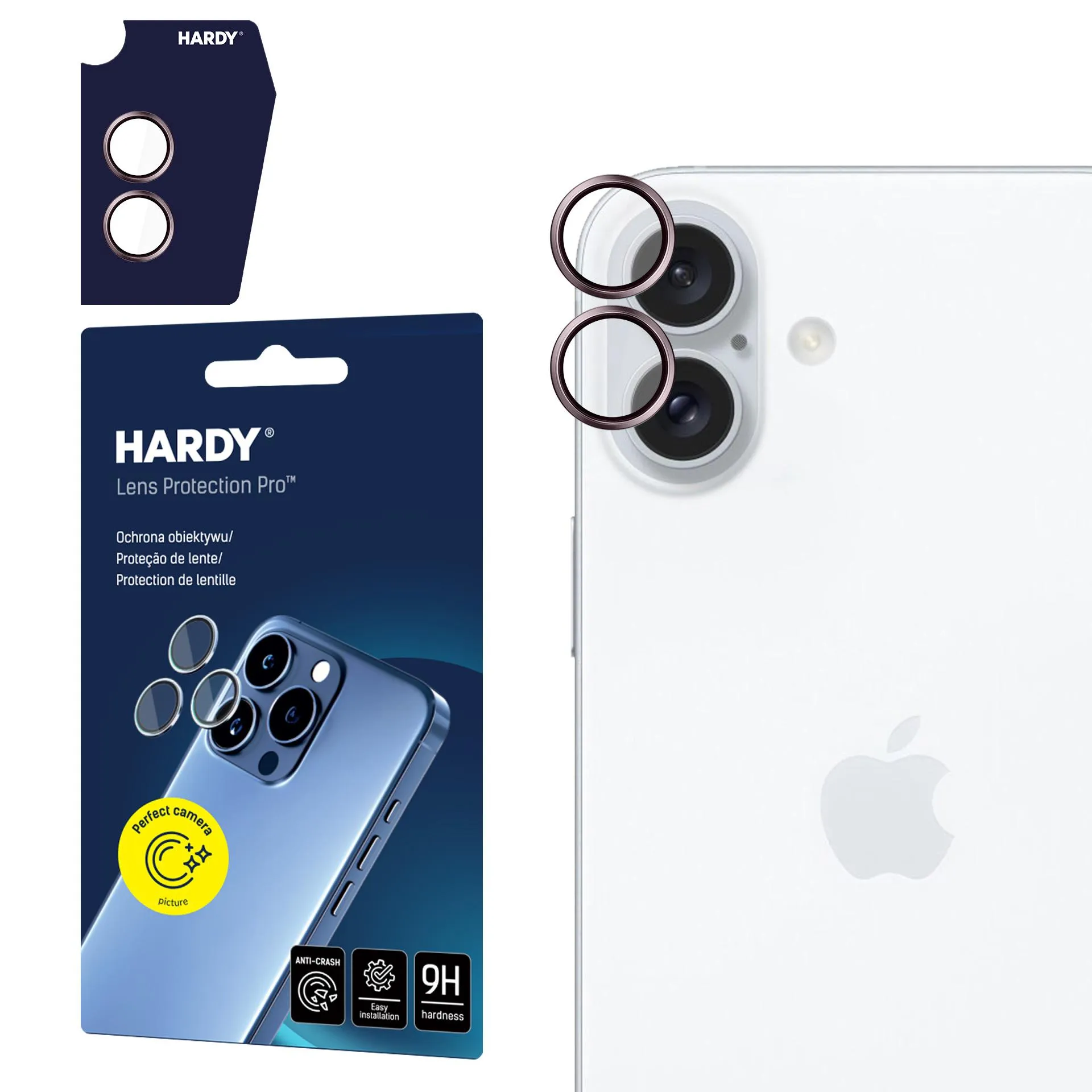 Ochrana objektivu na Apple iPhone 15 Pro - 3mk HARDY Lens Protection Pro
